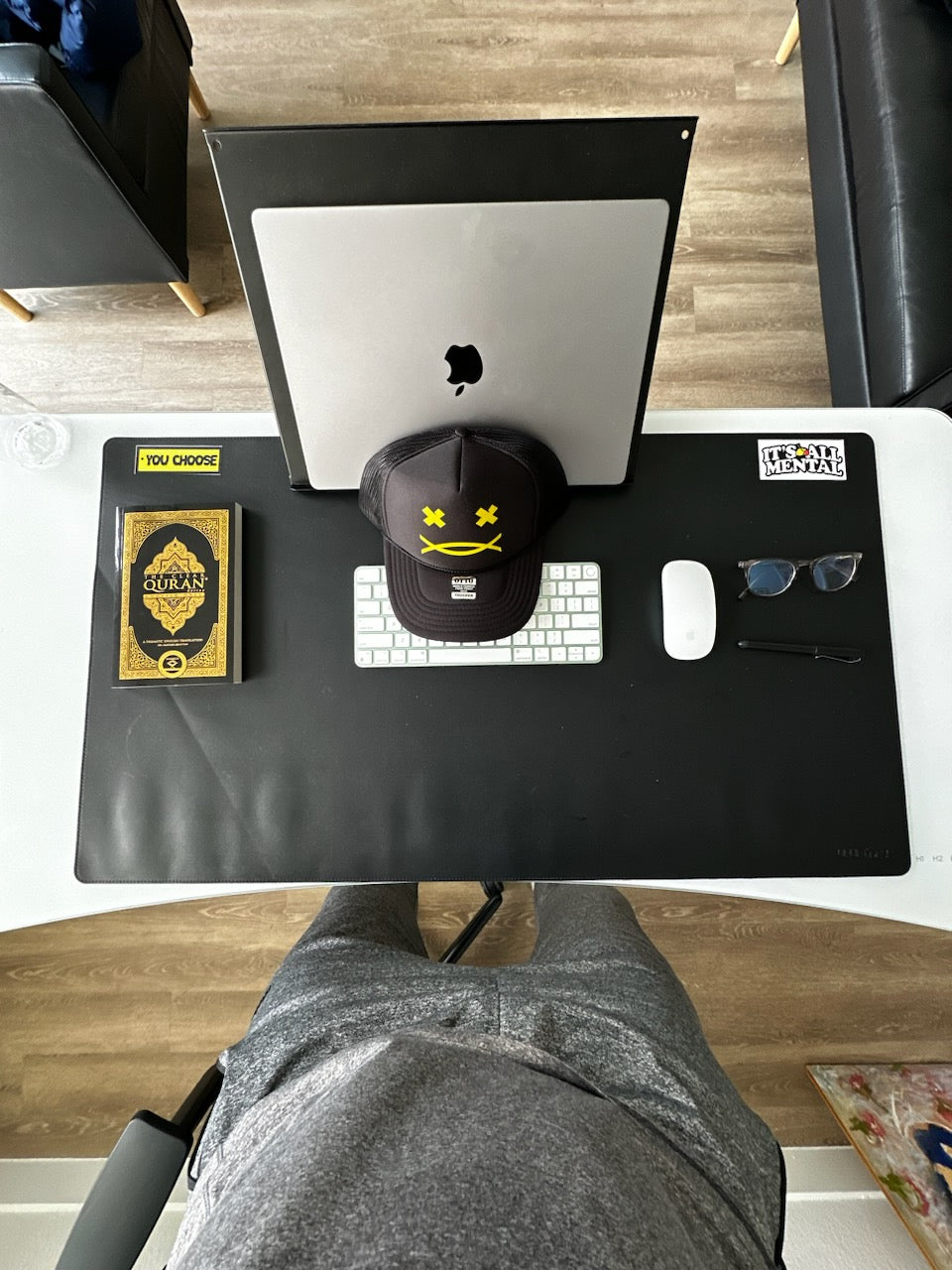 You Choose Face Black Trucker Hat