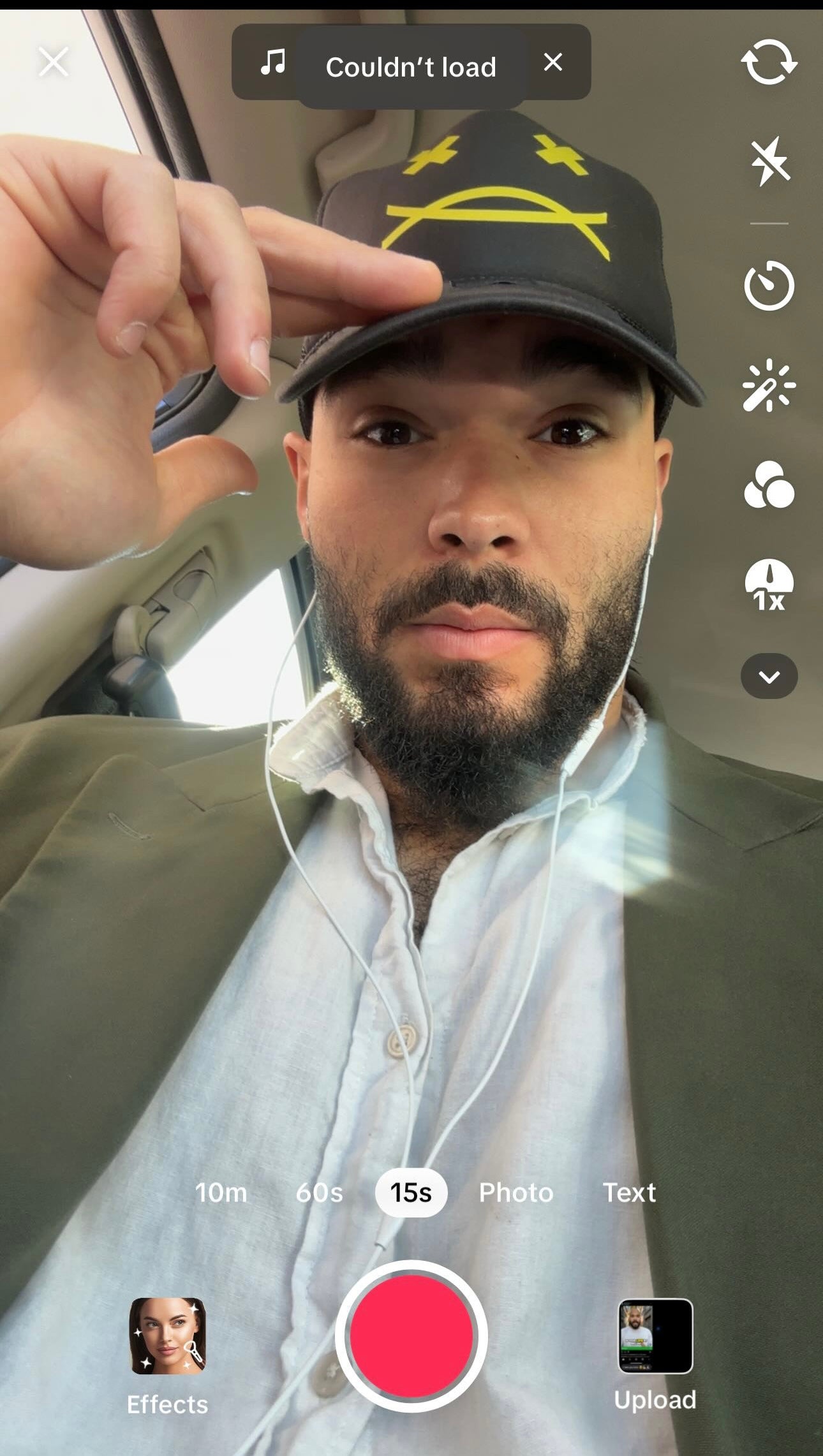 You Choose Face Black Trucker Hat