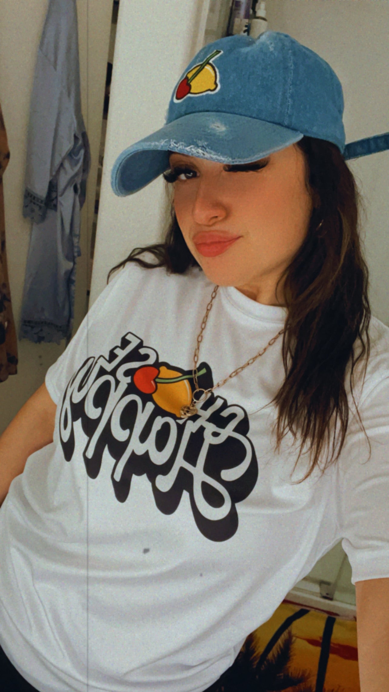 "Choose Happy" White Womens T-shirt