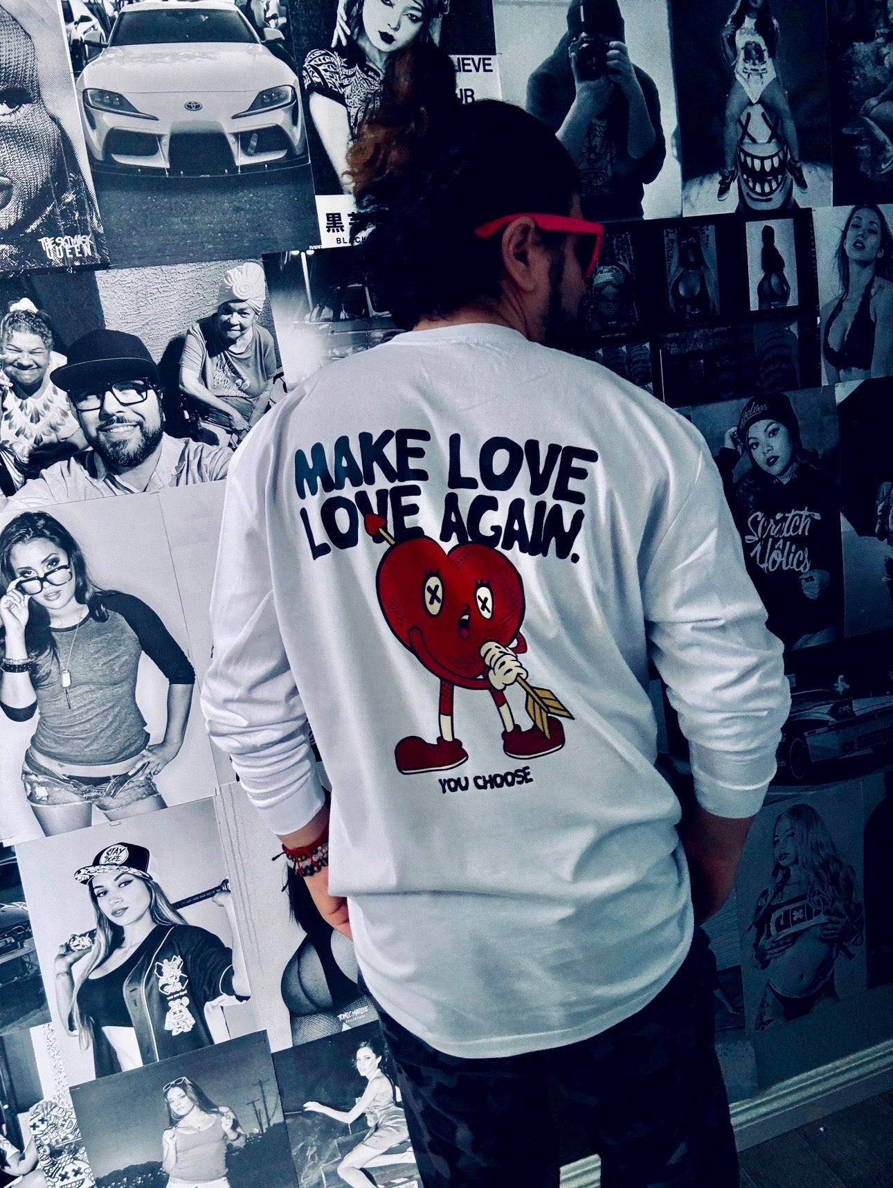 Make Love, Love Again White Long-Sleeve T- Unisex