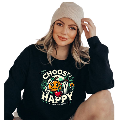 Choose Happy Halloween Crewneck