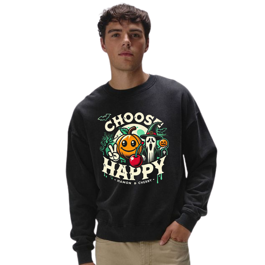 Choose Happy Halloween Crewneck