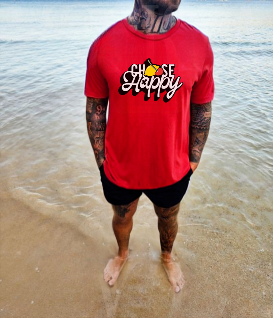 "Choose Happy" Red Tshirt