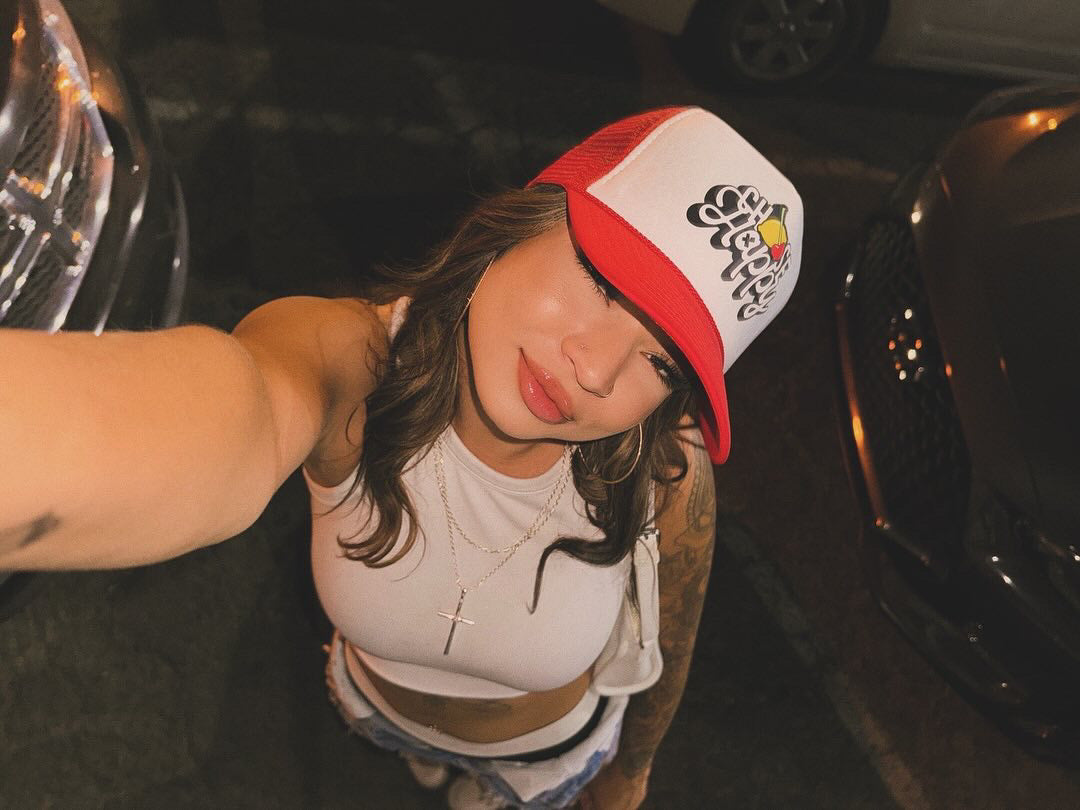 "Choose Happy" Red & White  Trucker Hat-Unisex