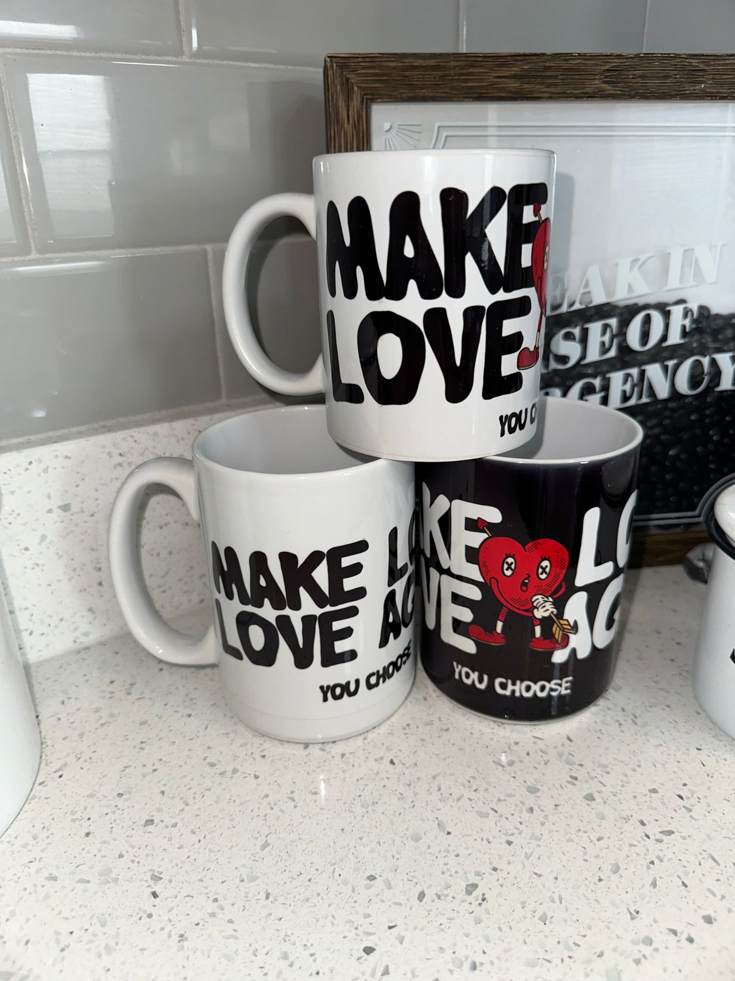 Make Love, Love Again White Coffee Mug 12 oz.
