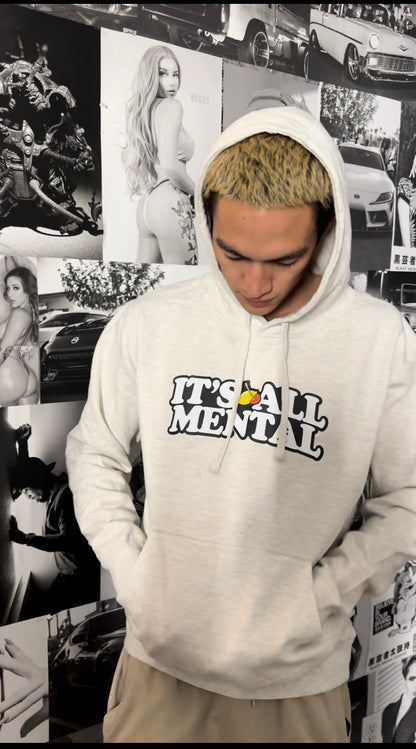 NEW "It's All Mental" Heather Grey Hoodie