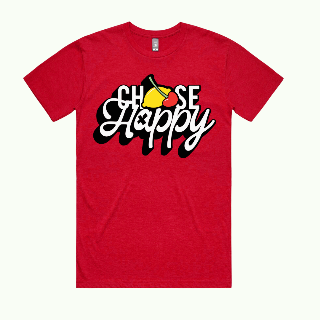 "Choose Happy" Red Tshirt