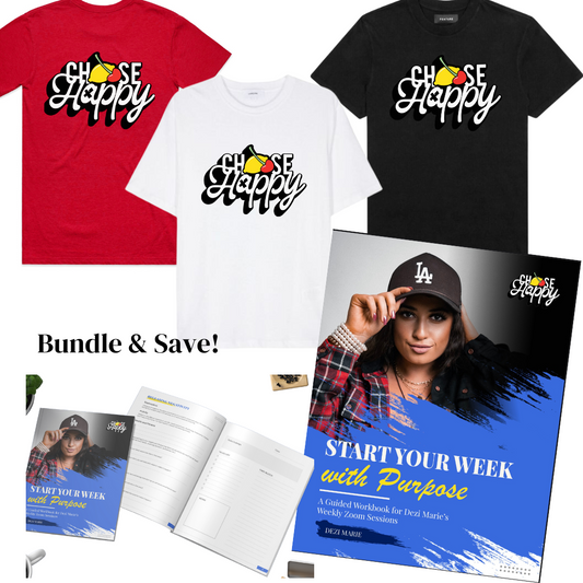 CHOOSE HAPPY TSHIRT & E-Journal BUNDLE!