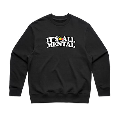 It's All Mental Black Crewneck