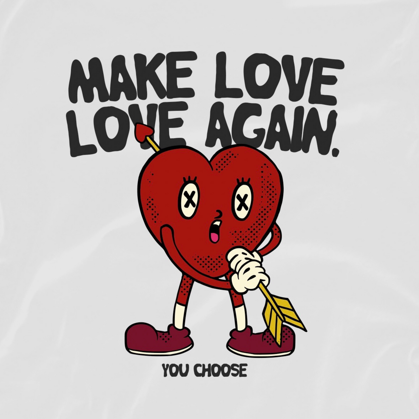 Make Love, Love Again White Long-Sleeve T- Unisex